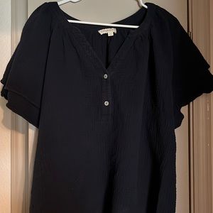 Navy blue blouse